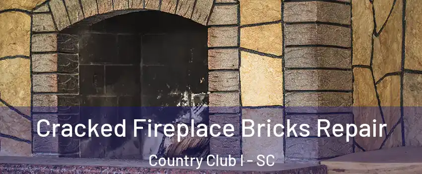 Cracked Fireplace Bricks Repair Country Club I - SC