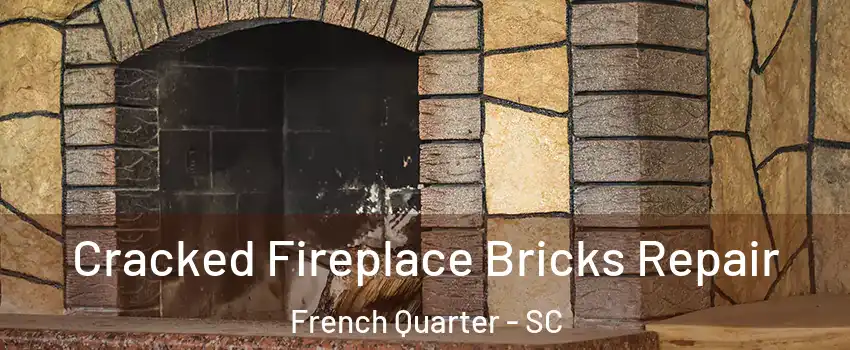 Cracked Fireplace Bricks Repair French Quarter - SC