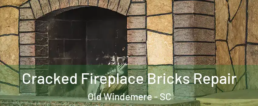 Cracked Fireplace Bricks Repair Old Windemere - SC