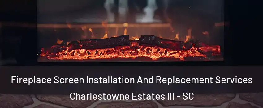 Fireplace Screen Installation And Replacement Services Charlestowne Estates III - SC