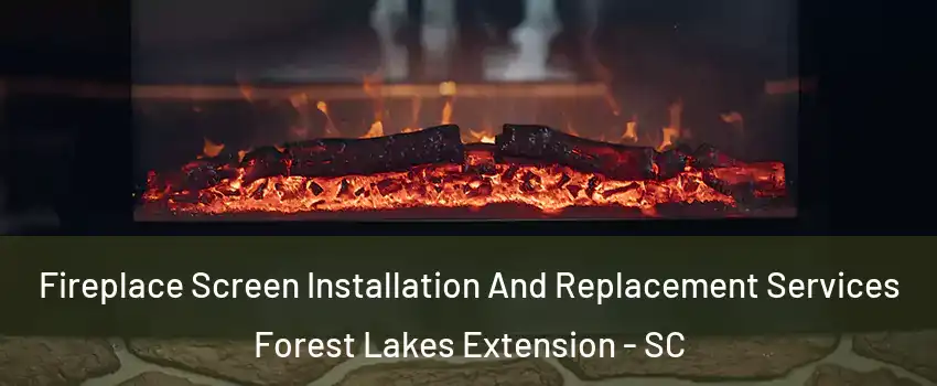 Fireplace Screen Installation And Replacement Services Forest Lakes Extension - SC