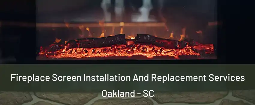 Fireplace Screen Installation And Replacement Services Oakland - SC