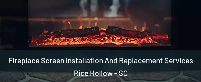 Fireplace Screen Installation And Replacement Services Rice Hollow - SC