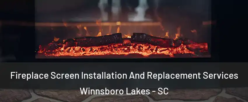 Fireplace Screen Installation And Replacement Services Winnsboro Lakes - SC