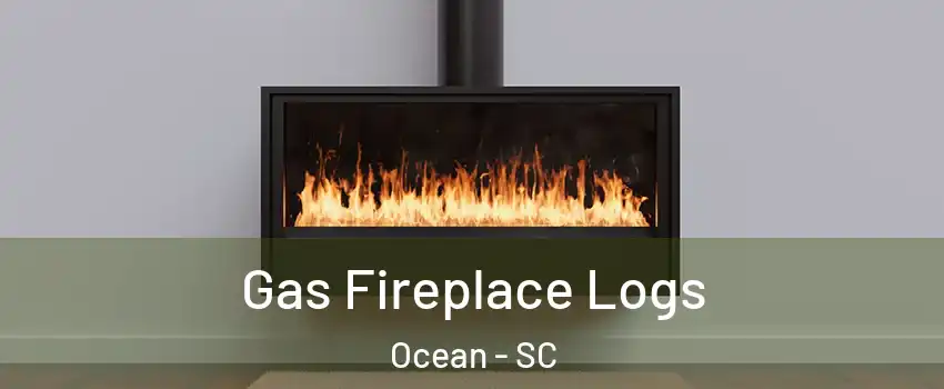 Gas Fireplace Logs Ocean - SC