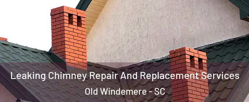 Leaking Chimney Repair And Replacement Services Old Windemere - SC