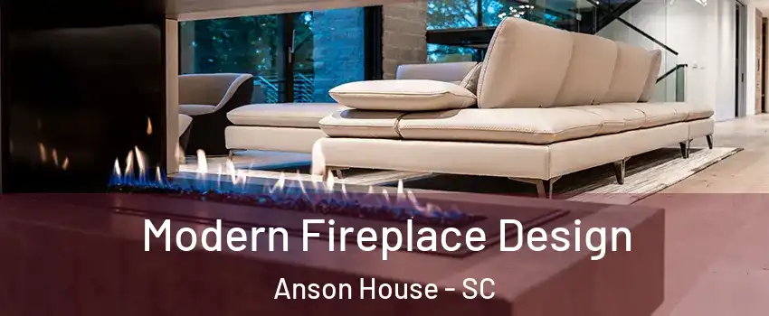 Modern Fireplace Design Anson House - SC