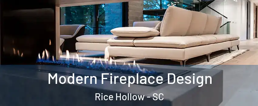 Modern Fireplace Design Rice Hollow - SC