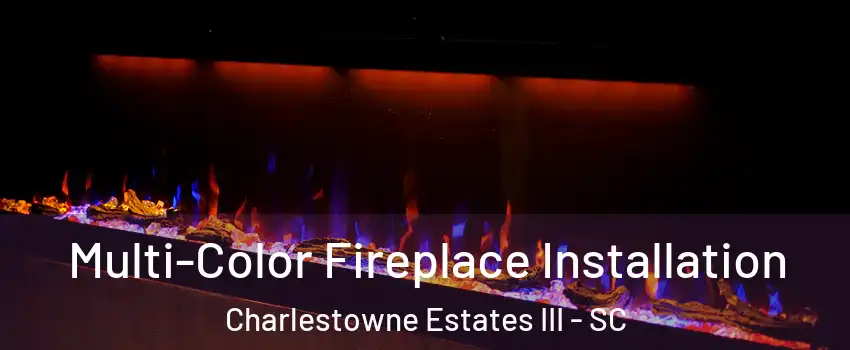 Multi-Color Fireplace Installation Charlestowne Estates III - SC