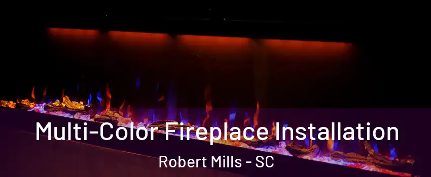 Multi-Color Fireplace Installation Robert Mills - SC