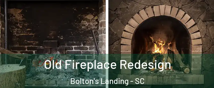 Old Fireplace Redesign Bolton's Landing - SC