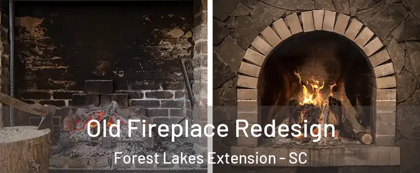 Old Fireplace Redesign Forest Lakes Extension - SC