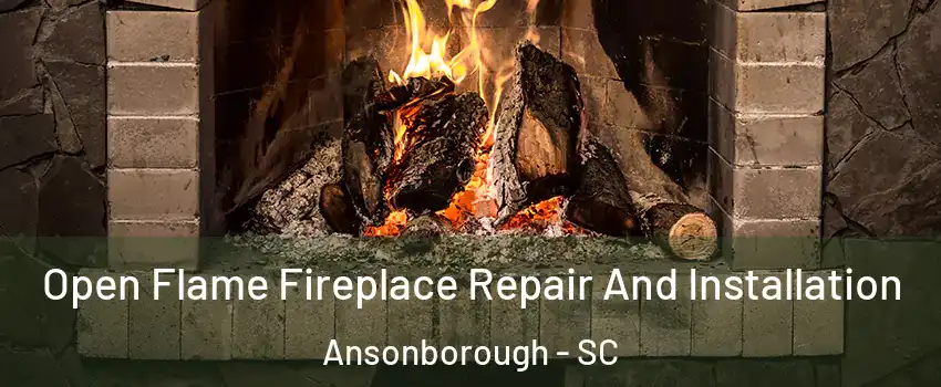 Open Flame Fireplace Repair And Installation Ansonborough - SC