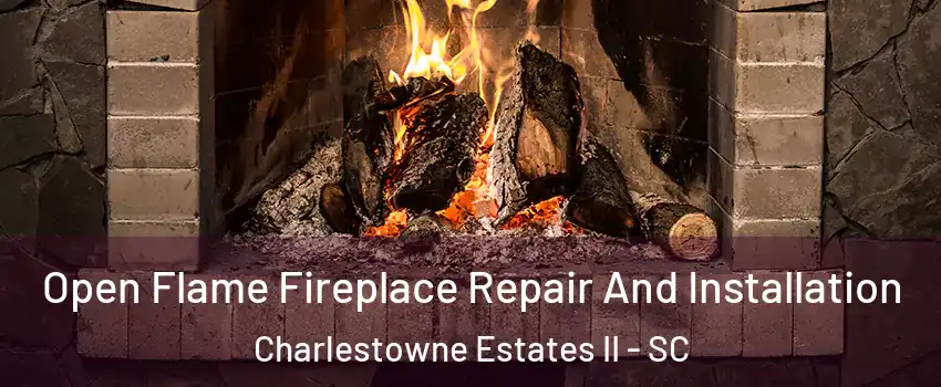 Open Flame Fireplace Repair And Installation Charlestowne Estates II - SC