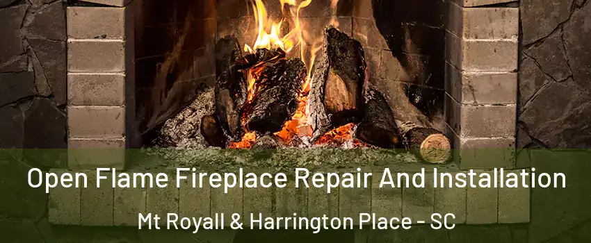 Open Flame Fireplace Repair And Installation Mt Royall & Harrington Place - SC